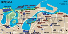 карта курорта Шарджа