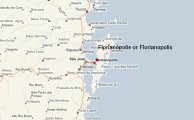 карта расположения курорта Флорианополис