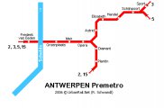 Карта метро Антверпена