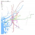 Карта метро Осаки