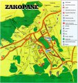 карта курорта Закопане