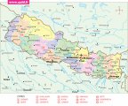Политическая карта Непала