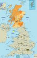 Шотландия на карте Англии