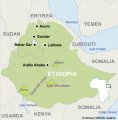 Гондэр на карте Эфиопии