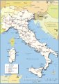 Урбино на карте Италии