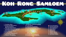 Карта острова Ронг Самлоем