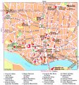 Карта исторического центра Порто