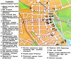 Карта центральной части Тамбова с достопримечательностями