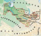 Город на карте Узбекистана