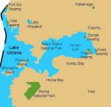 карта острова Мфангано, оз. Виктория