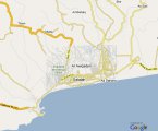карта расположения курорта Салала
