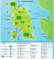 карта курорта Пангкор Лаут