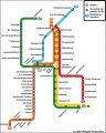 карта метро города Амстердам