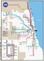 карта метро города Чикаго