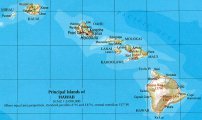 карта Гавайских островов