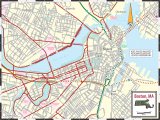 карта города Бостон