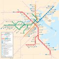карта метро города Бостон