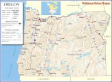 карта курорта Орегон