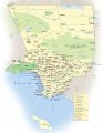 Туристическая карта Лос-Анджелеса