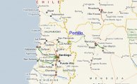 карта расположения курорта Портильо