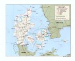 карта страны Дания