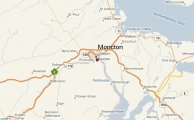карта расположения курорта Монктон