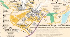 карта города Уистлер