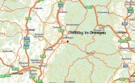 карта расположения города Фрибург