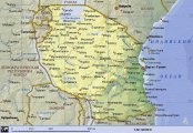 топографическая карта Танзании