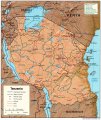 общая карта Танзании