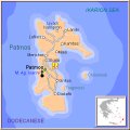 Карта острова Патмос