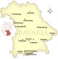 Карта Баварии