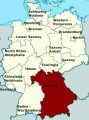 Бавария на карте Германии