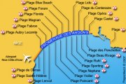 Карта пляжей Ниццы