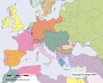 Люксембург на карте Европы