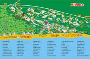карта курорта Албена