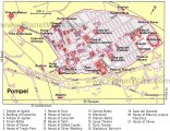 Карта Помпеи с достопримечательностями