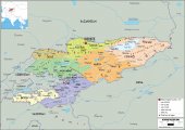Политическая карта Кыргызстана