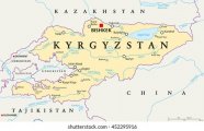 Бишкек на карте Киргизии