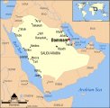 Город на карте Саудовской аравии
