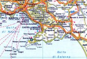 Сорренто на карте Италии